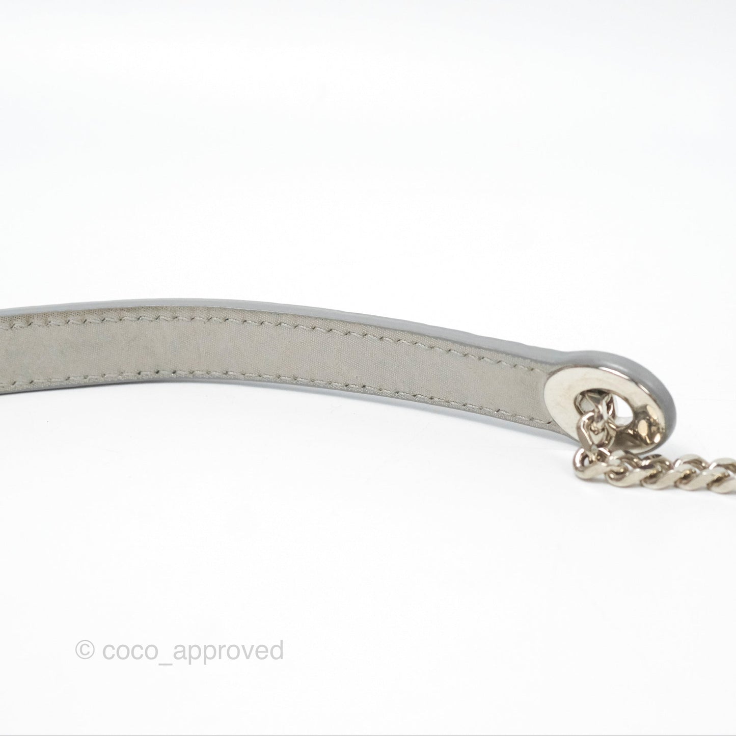 Christian Dior Mini Lady Dior Metallic Silver Nubuck Silver Hardware