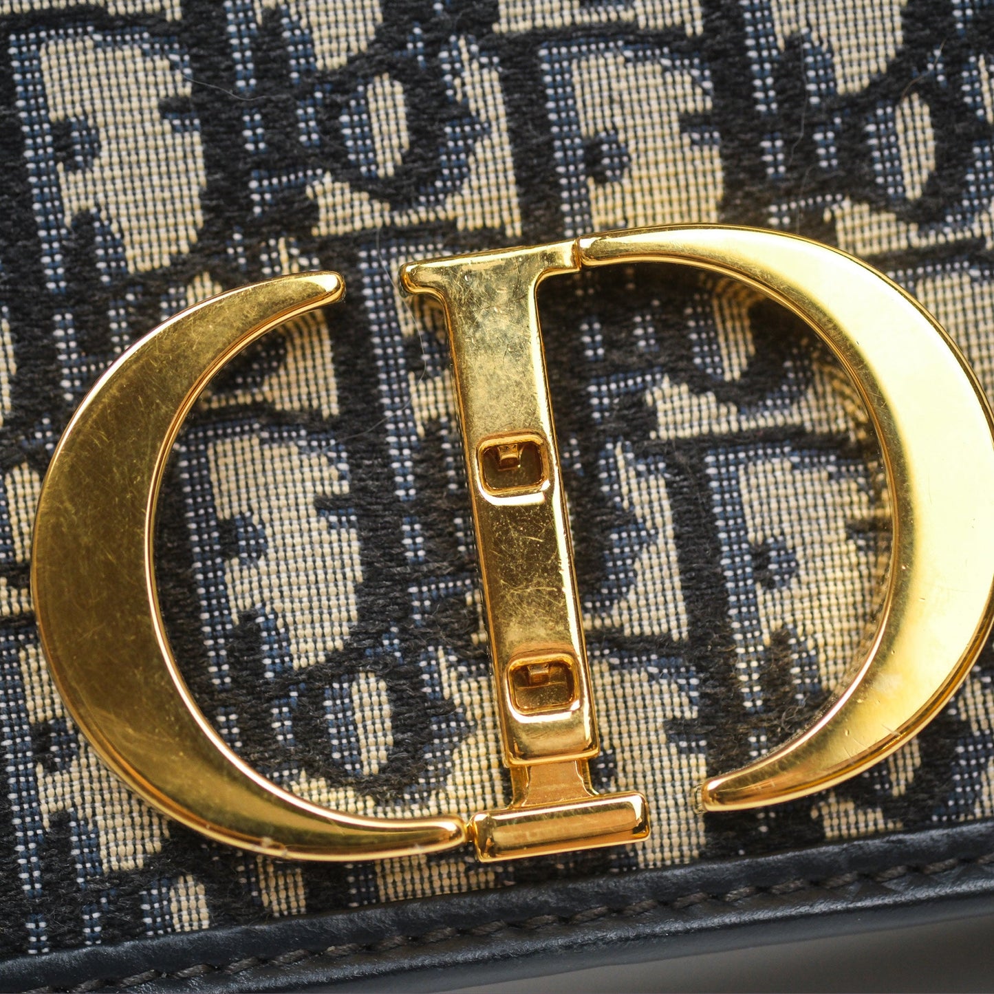 Dior 30 Montaigne Bag Blue Dior Oblique Jacquard