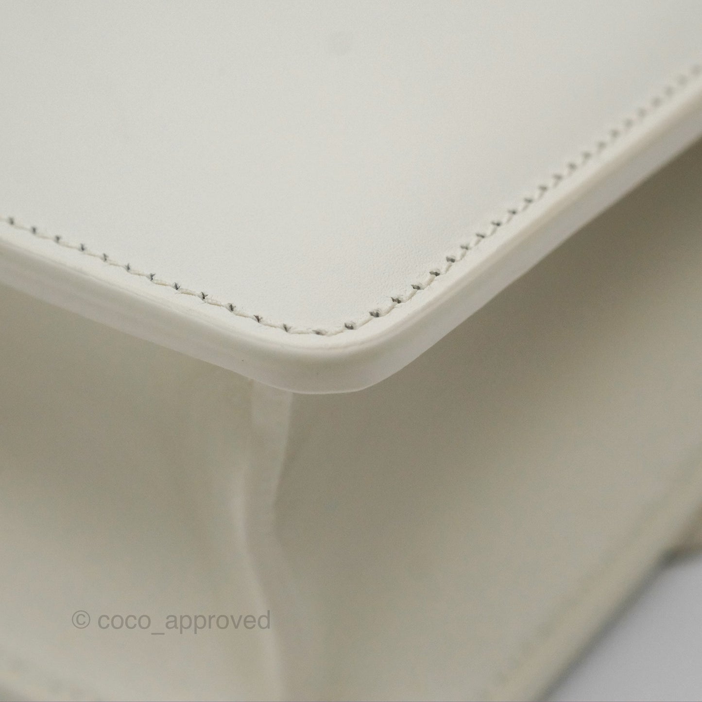 Christian Dior Small 30 Montaigne Box Bag White Calfskin