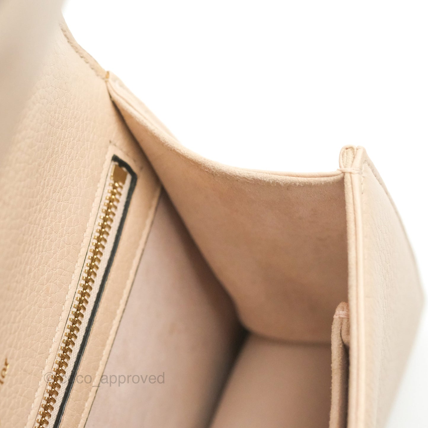 Christian Dior Small Diorama Calfskin Flap Bag Nude Pink Gold Hardware