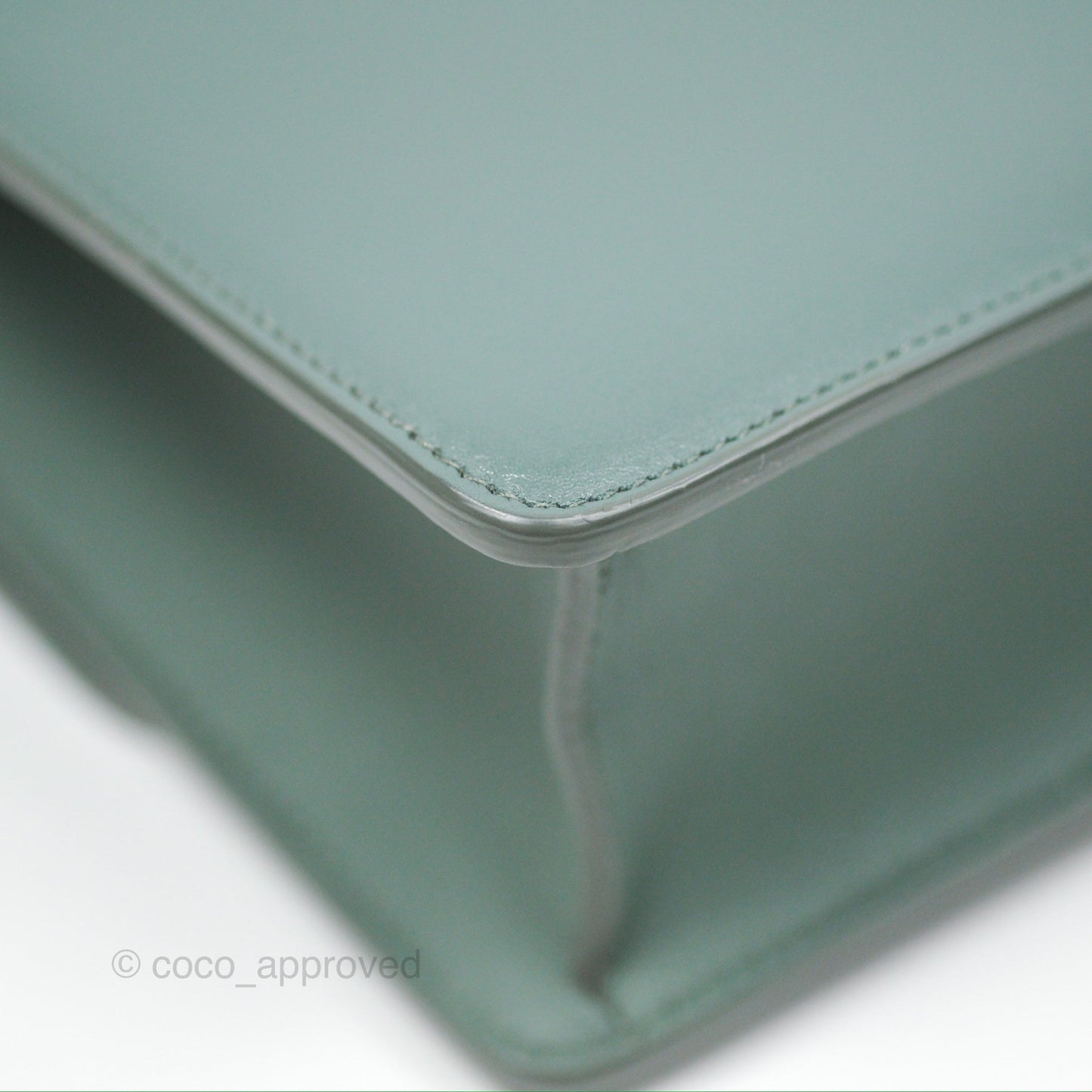 Dior 30 Montaigne Bag Teal Green Box Calfskin