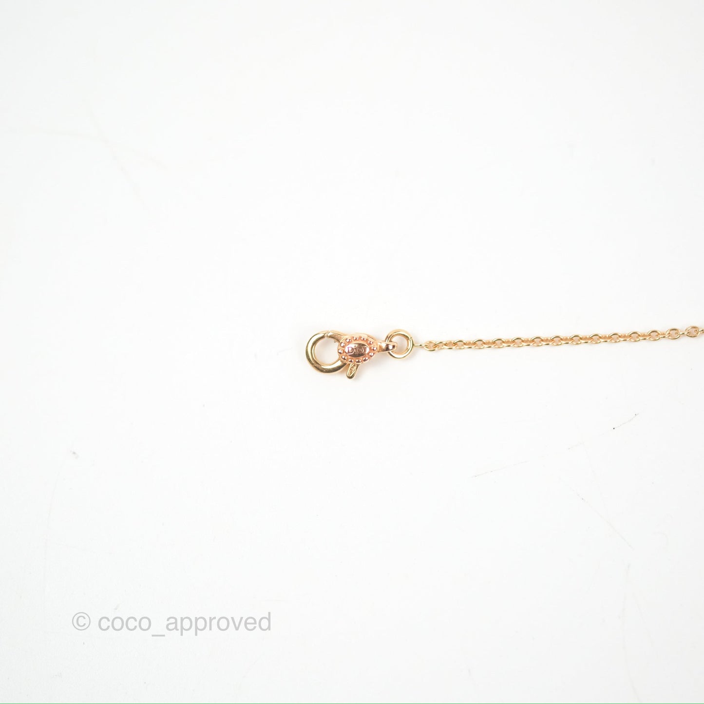Dior Mini Rose Des Vents Bracelet 3 Diamonds Black Rose Gold