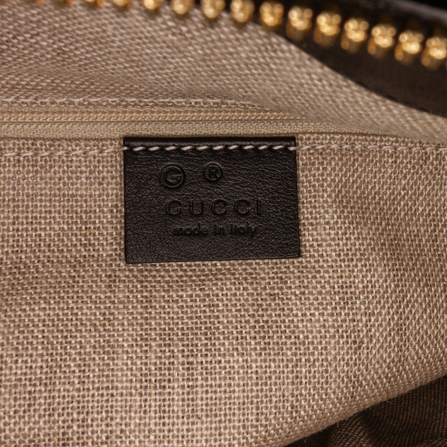 Gucci Dome Large Black Microguccisima Embossed Leather