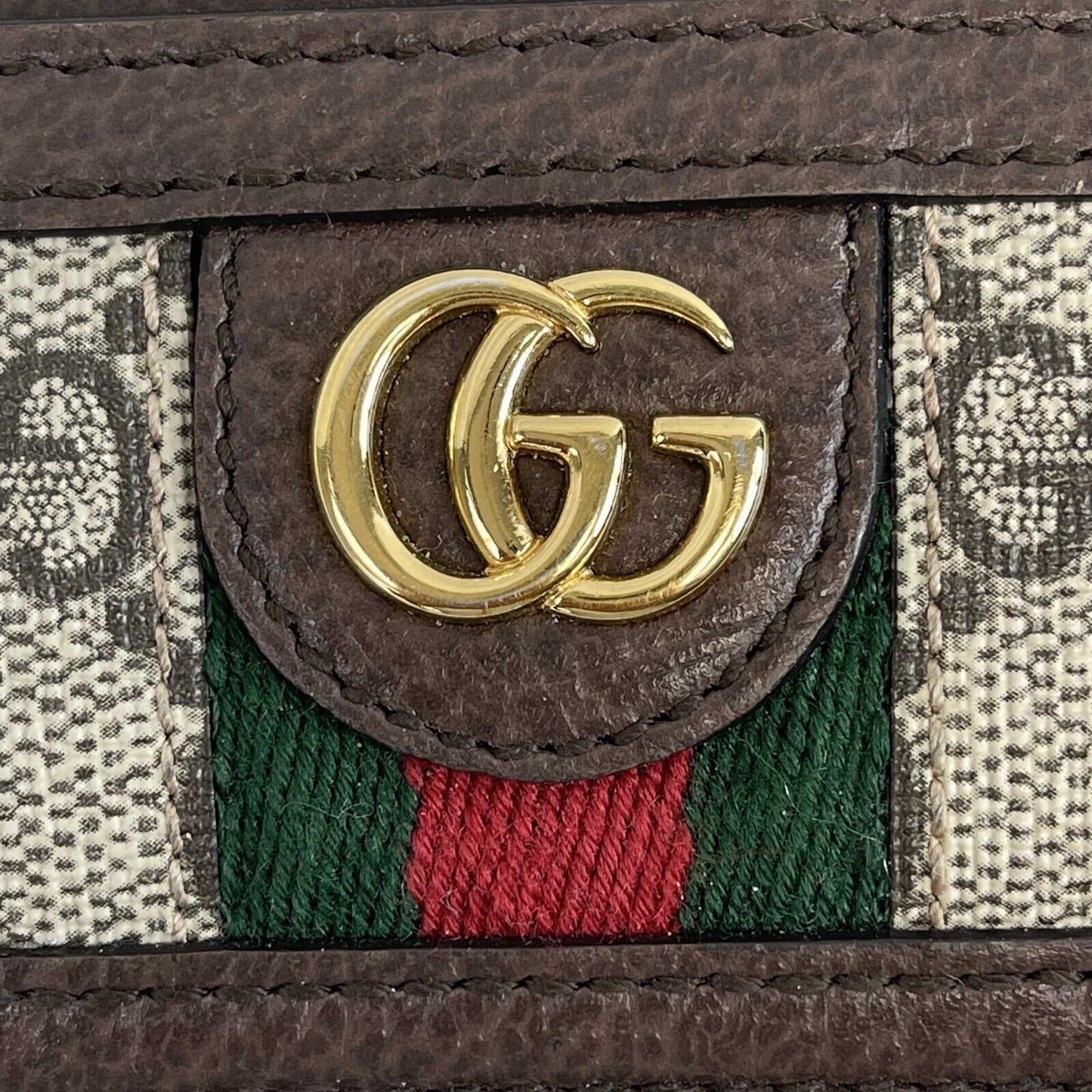 GUCCI - Ophidia GG Brown Card Case - Full Kit