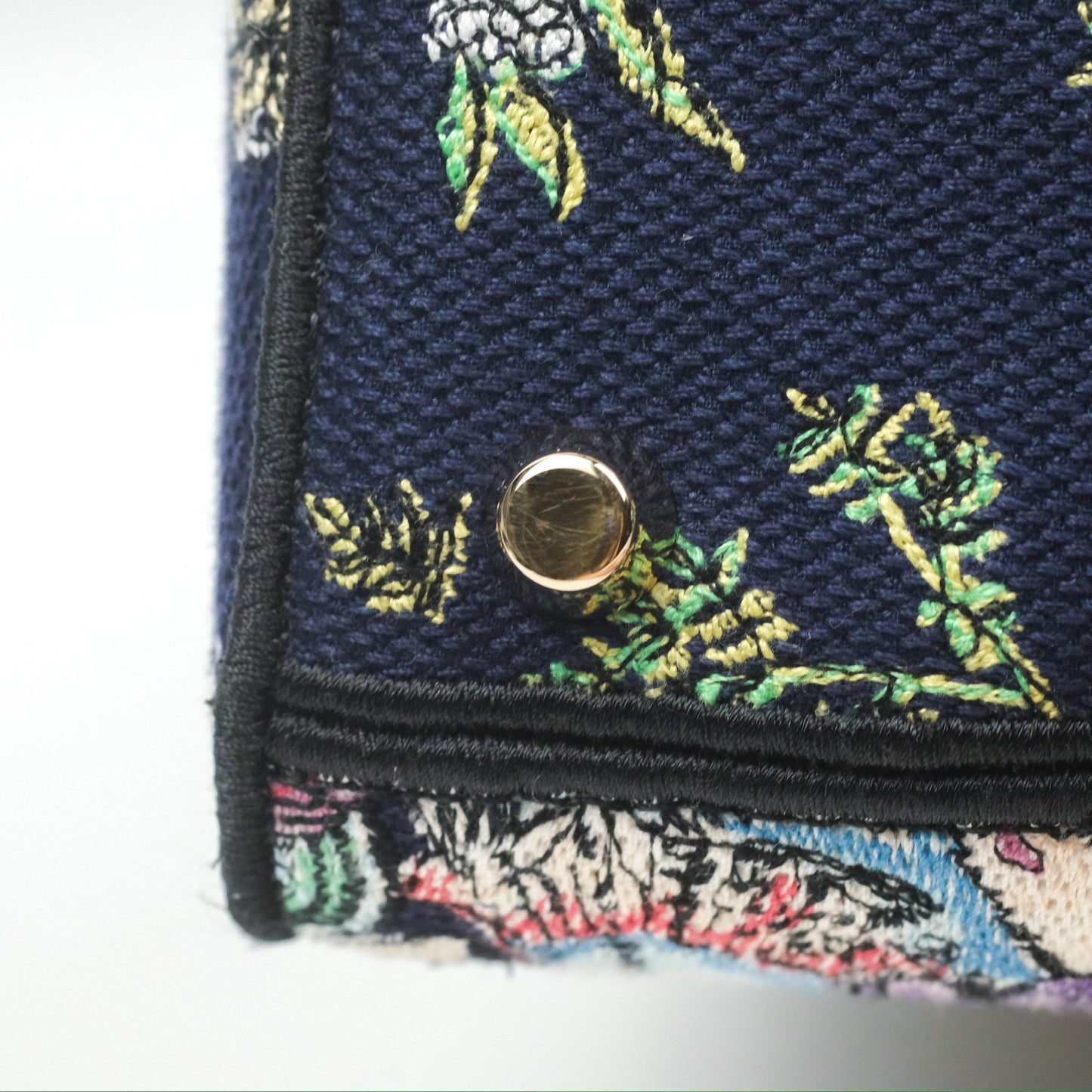 Christian Dior Medium Lady D-Lite Bag Blue Dior Multicolor Constellation Embroidered