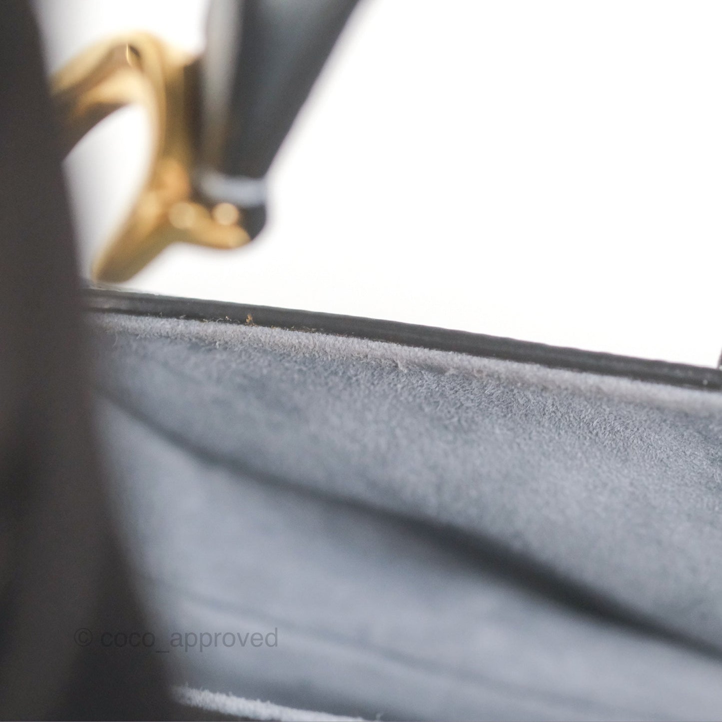 Christian Dior Mini Saddle Bag Cloud Blue Grained Calfskin Gold Hardware