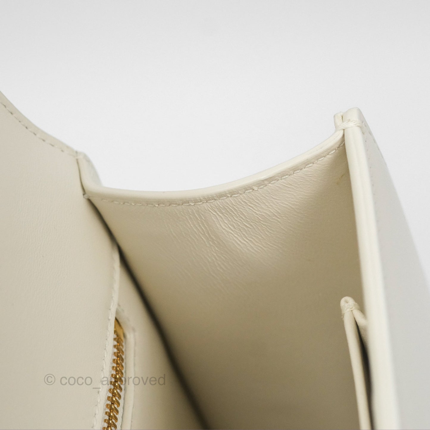 Christian Dior Small 30 Montaigne Box Bag White Calfskin