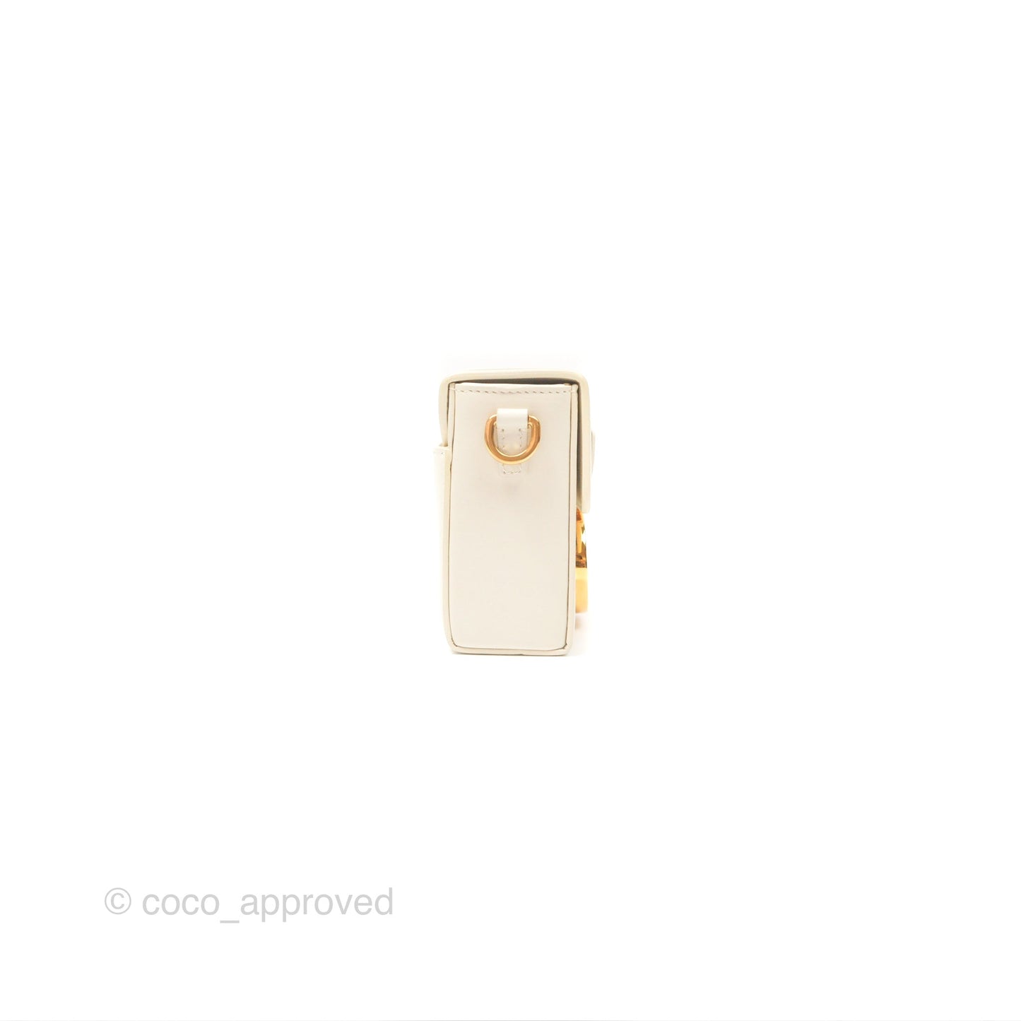 Christian Dior 30 Montaigne Box Bag White Calfskin