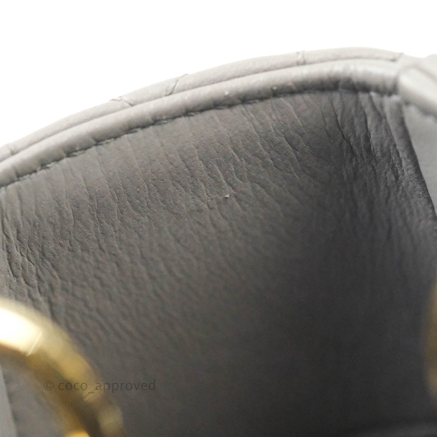Christian Dior Lambskin My ABCDior Lady Dior Grey Gold Hardware