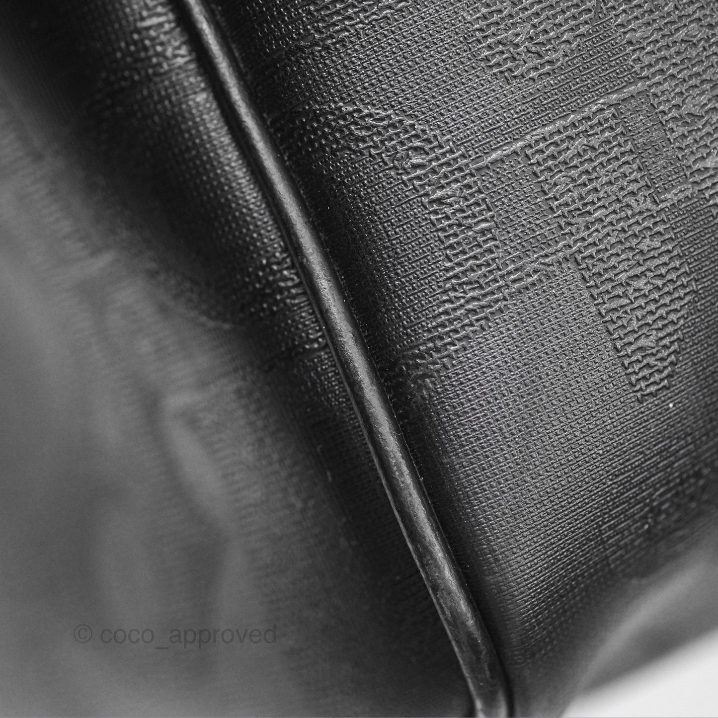 Dior Vintage Trotter Boston Duffle Bag Oblique Black