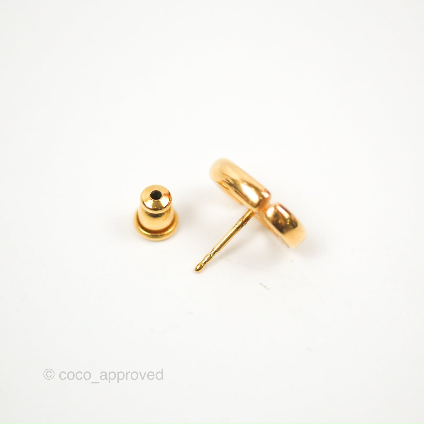 Dior CD Earrings Gold Tone