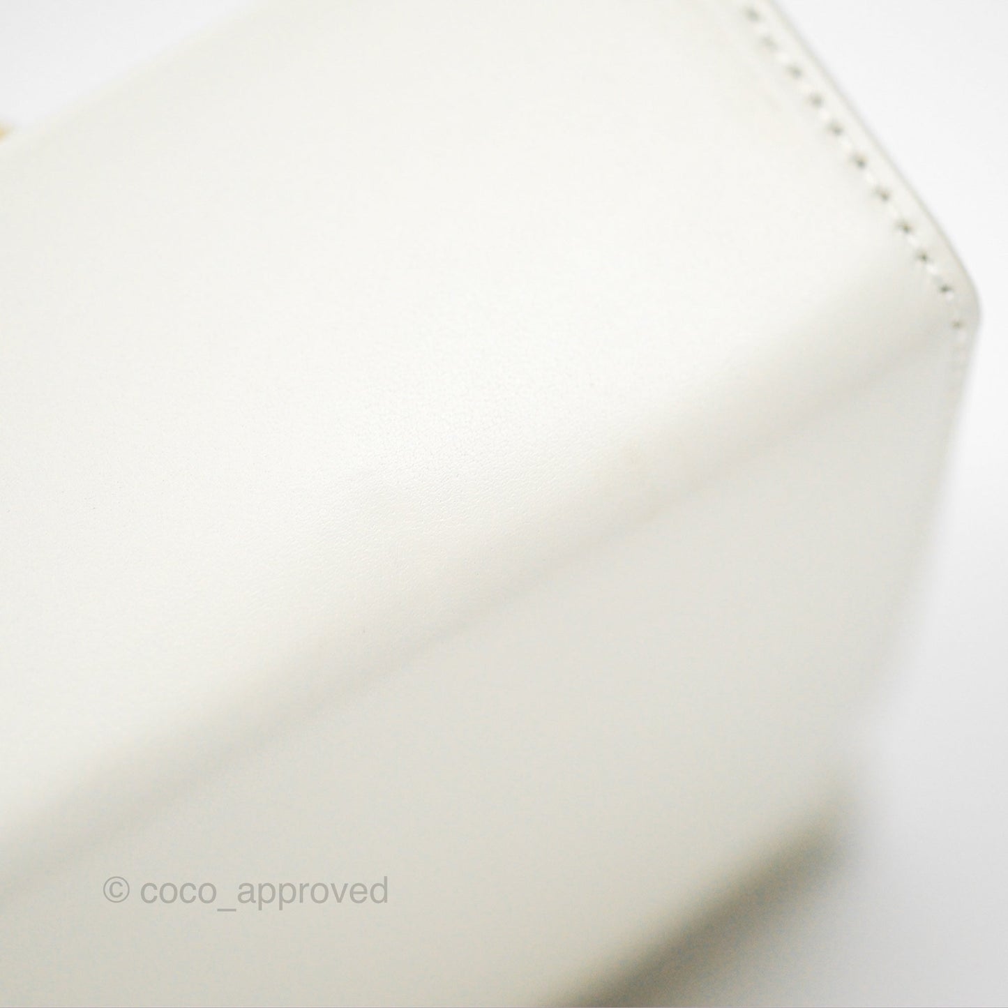 Christian Dior 30 Montaigne Box Bag White Calfskin