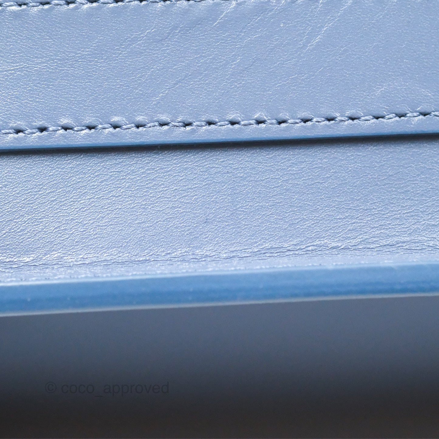 Christian Dior Medium Bobby Bag Blue Calfskin Gold Hardware