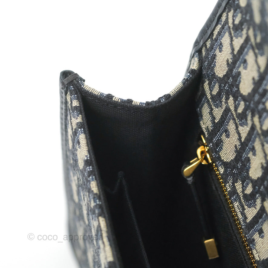 Dior 30 Montaigne Bag Blue Dior Oblique Jacquard