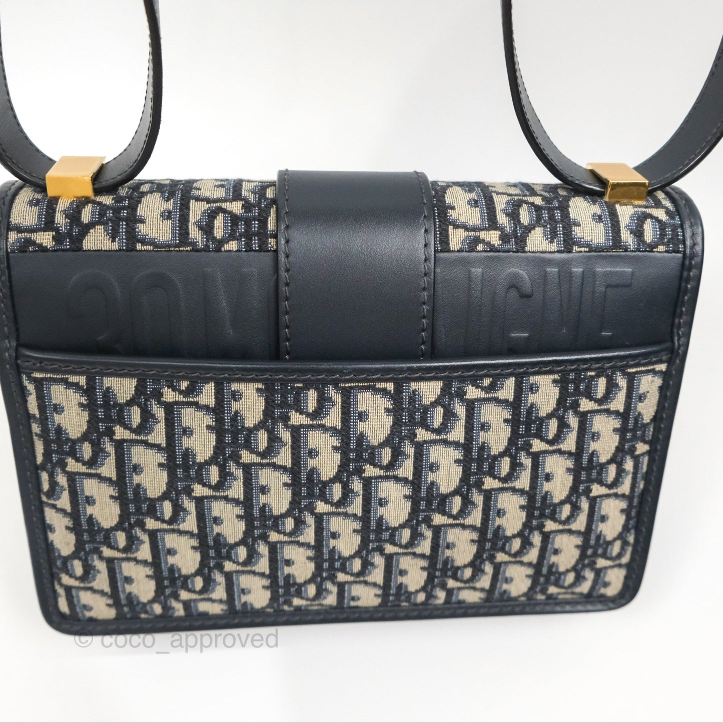 Dior 30 Montaigne Bag Navy Dior Oblique Jacquard