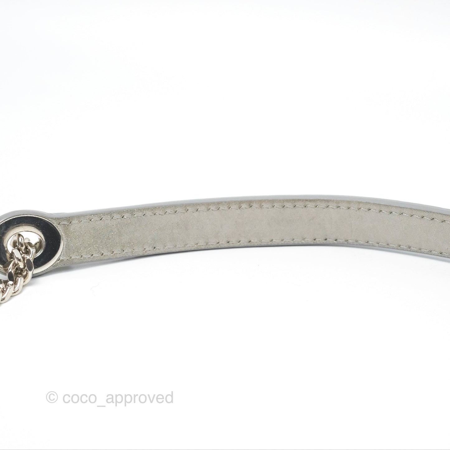 Christian Dior Mini Lady Dior Metallic Silver Nubuck Silver Hardware