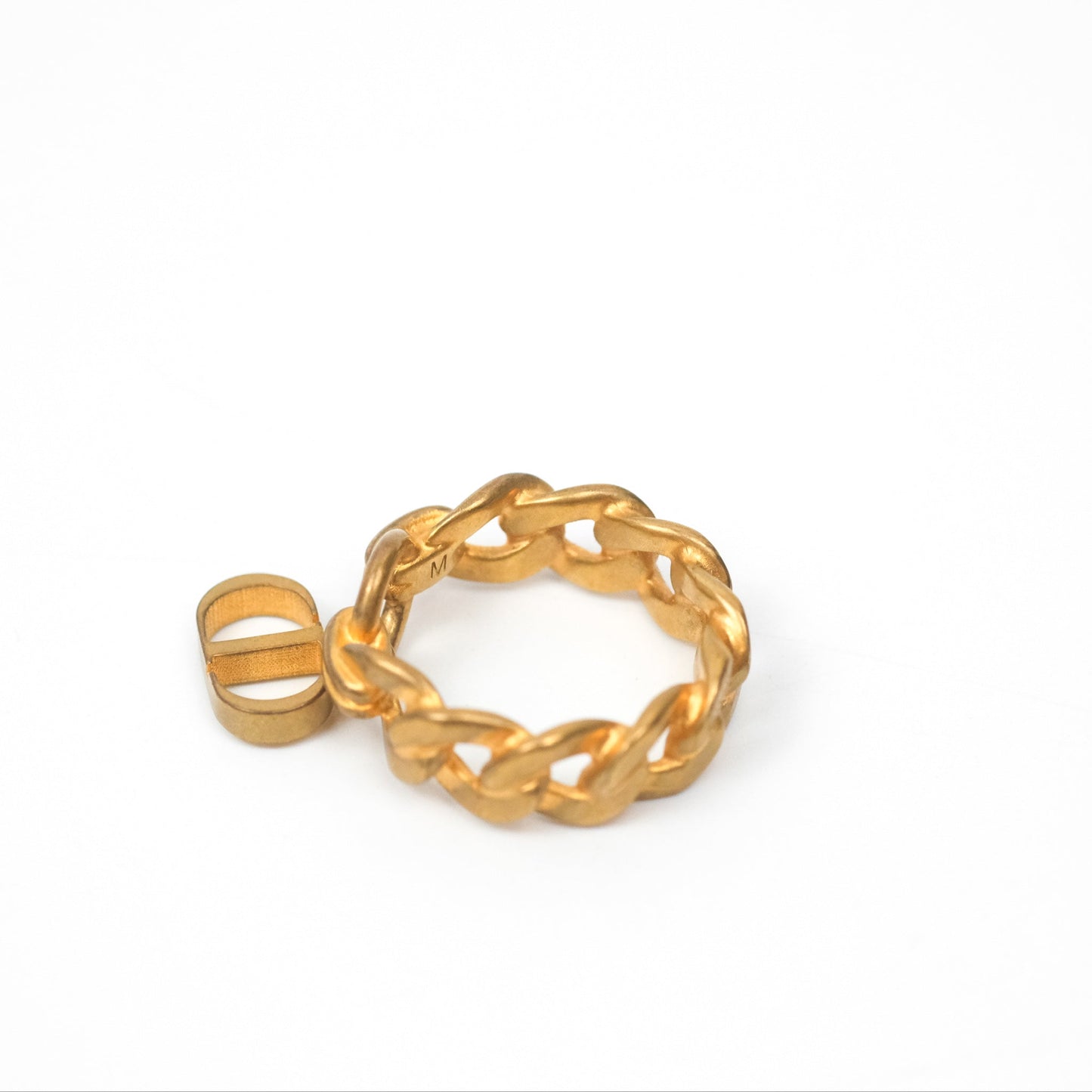 Christian Dior Chain Drop CD Logo Ring Size M