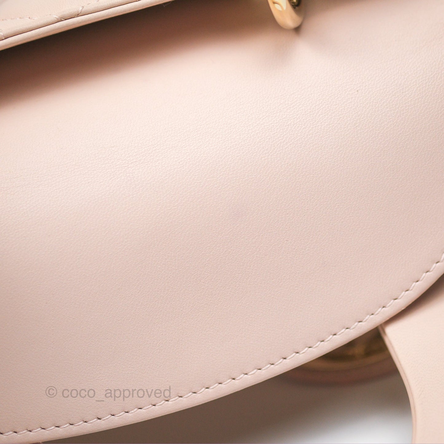 Christian Dior My ABCDior Lady Dior Pale Pink Cannage Lambskin Gold Hardware