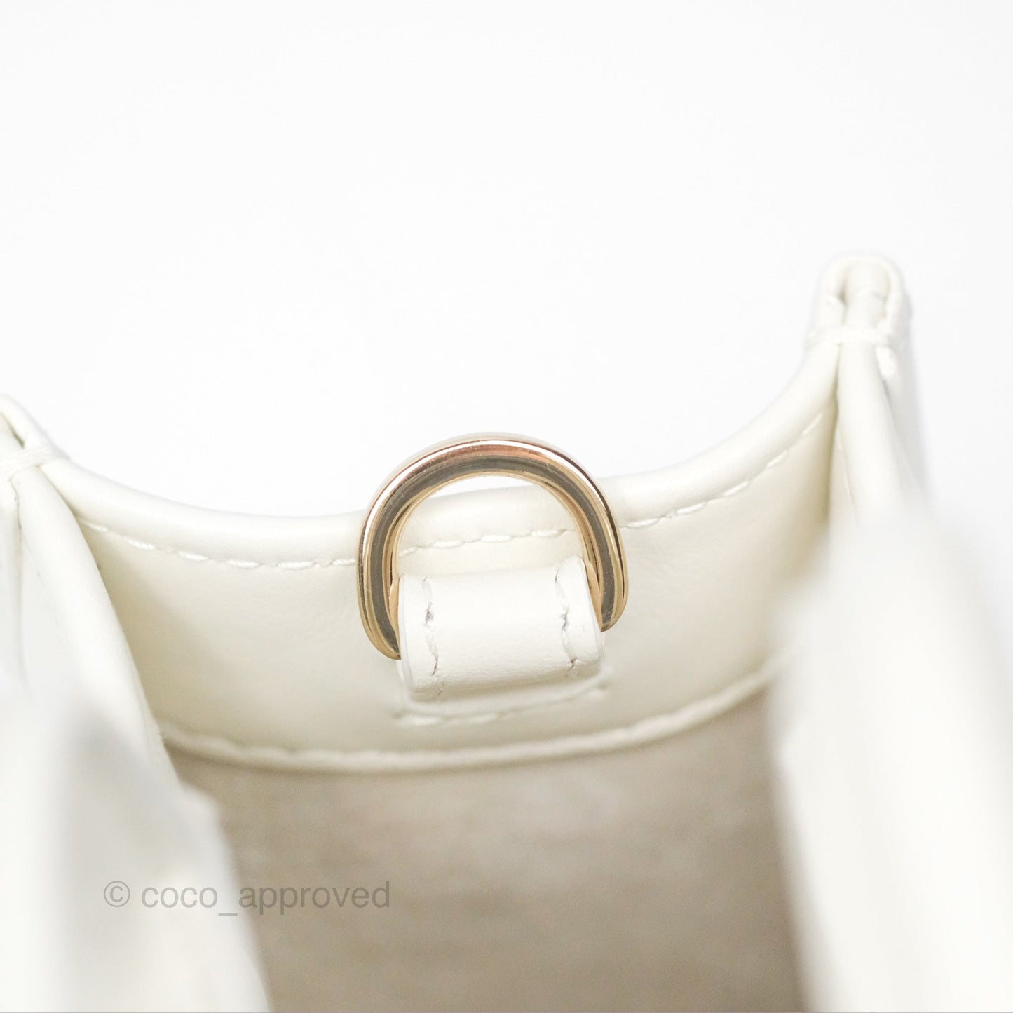 Christian Dior Mini Dior Book Tote Latte Macrocannage Calfskin Gold Hardware