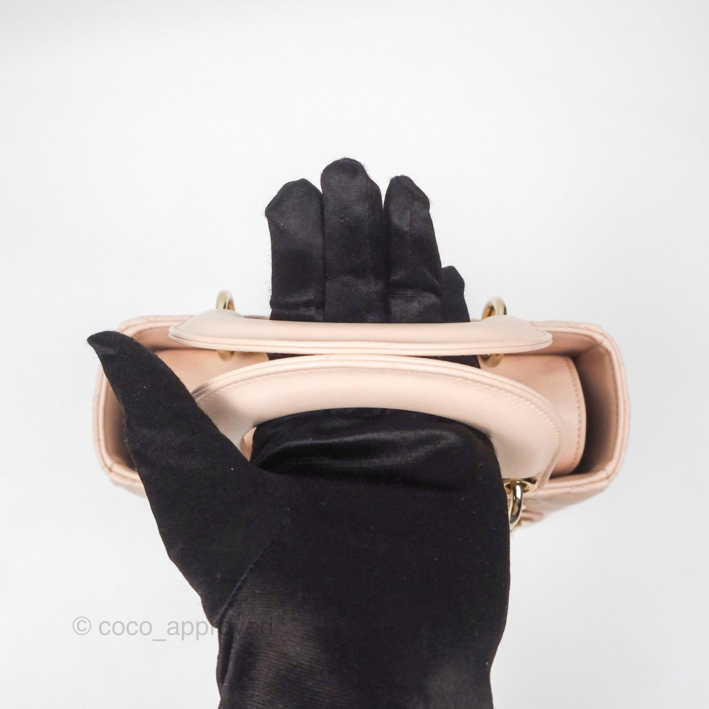Christian Dior Lambskin My ABCDior Lady Dior Pink Gold Hardware
