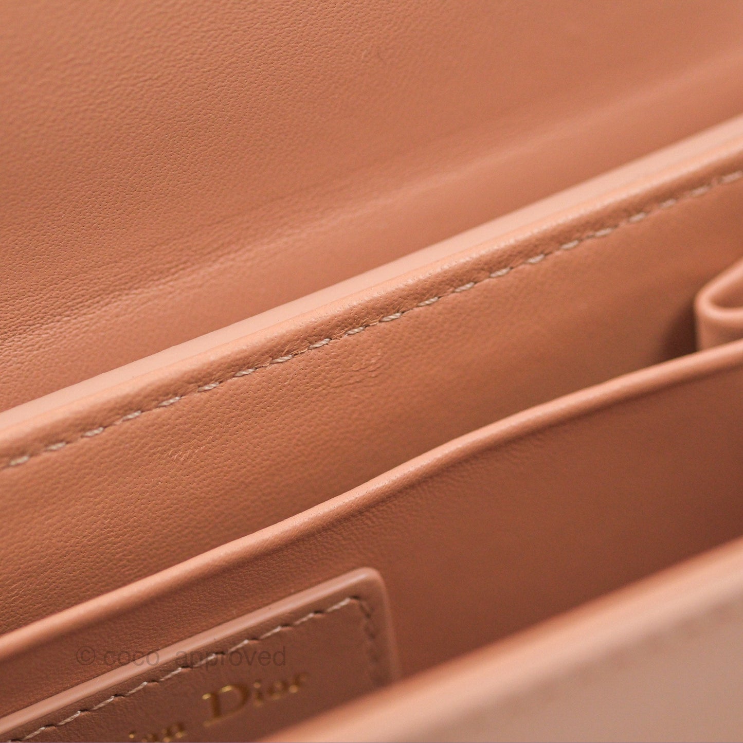 Christian Dior 30 Montaigne Beige Calfskin Box Bag