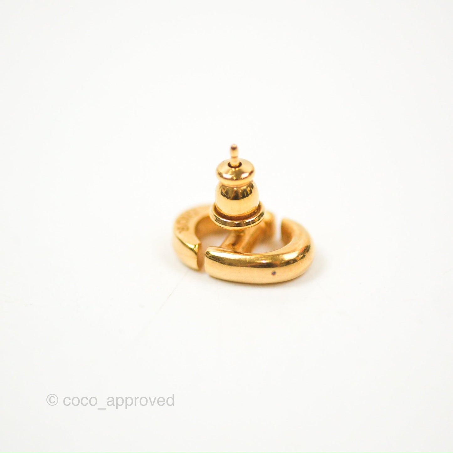 Dior CD Earrings Gold Tone