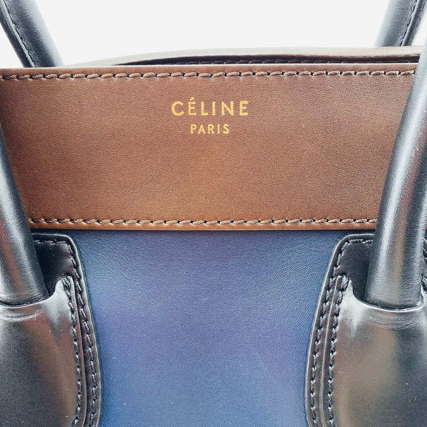 Celine Celine Leather Luggage Medium Tote Bag