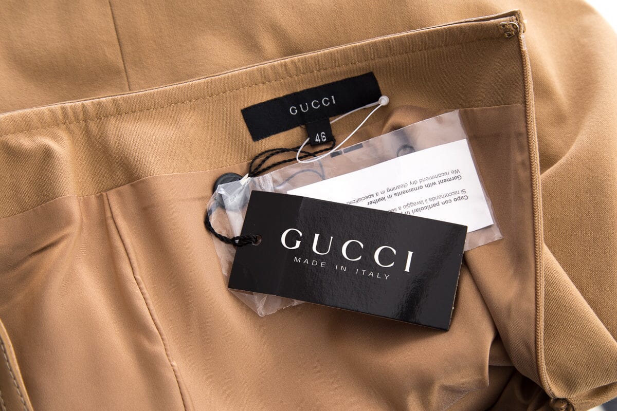 Gucci Beige Skirt SZ 46 NWT