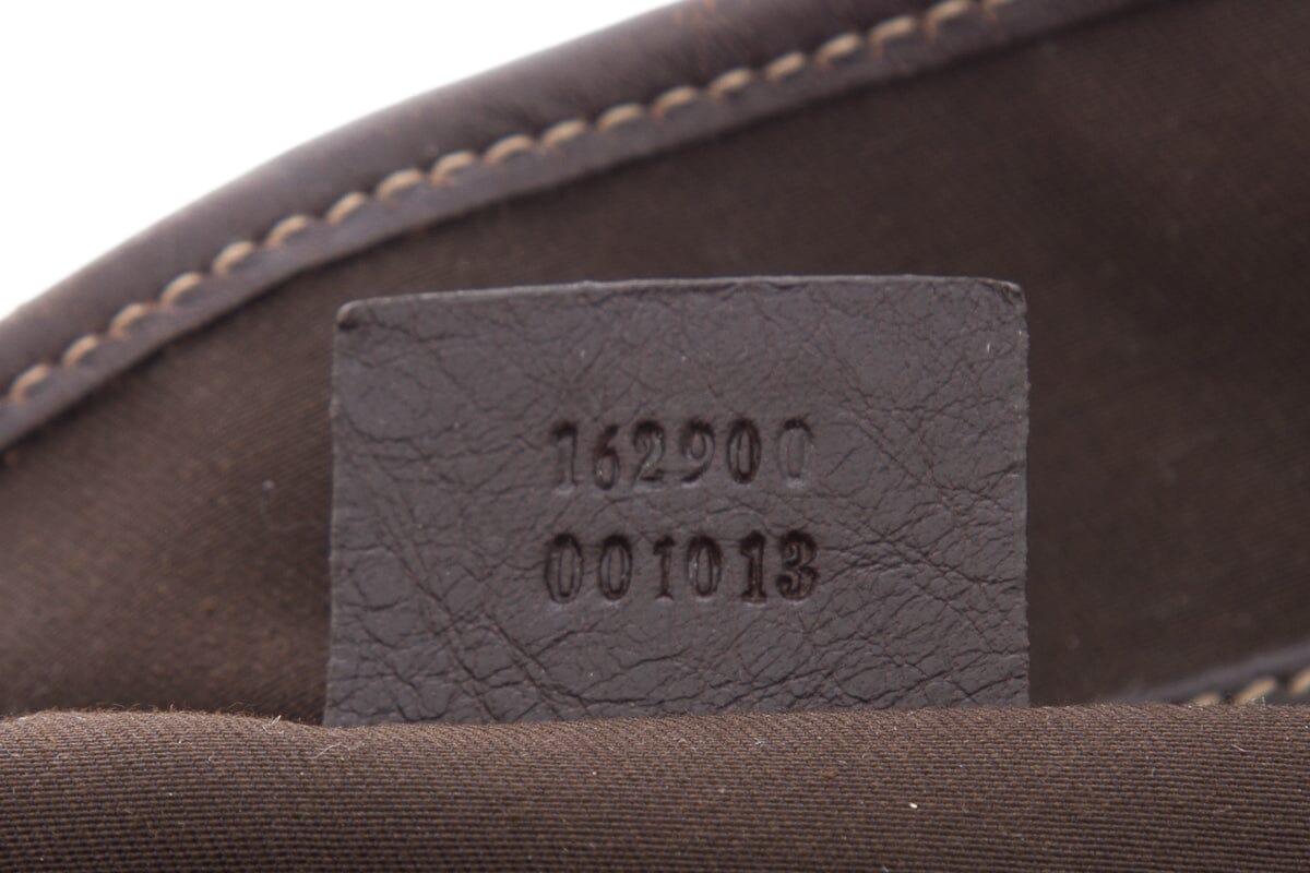 Gucci Brown Monogram Pelham Hobo Handbag