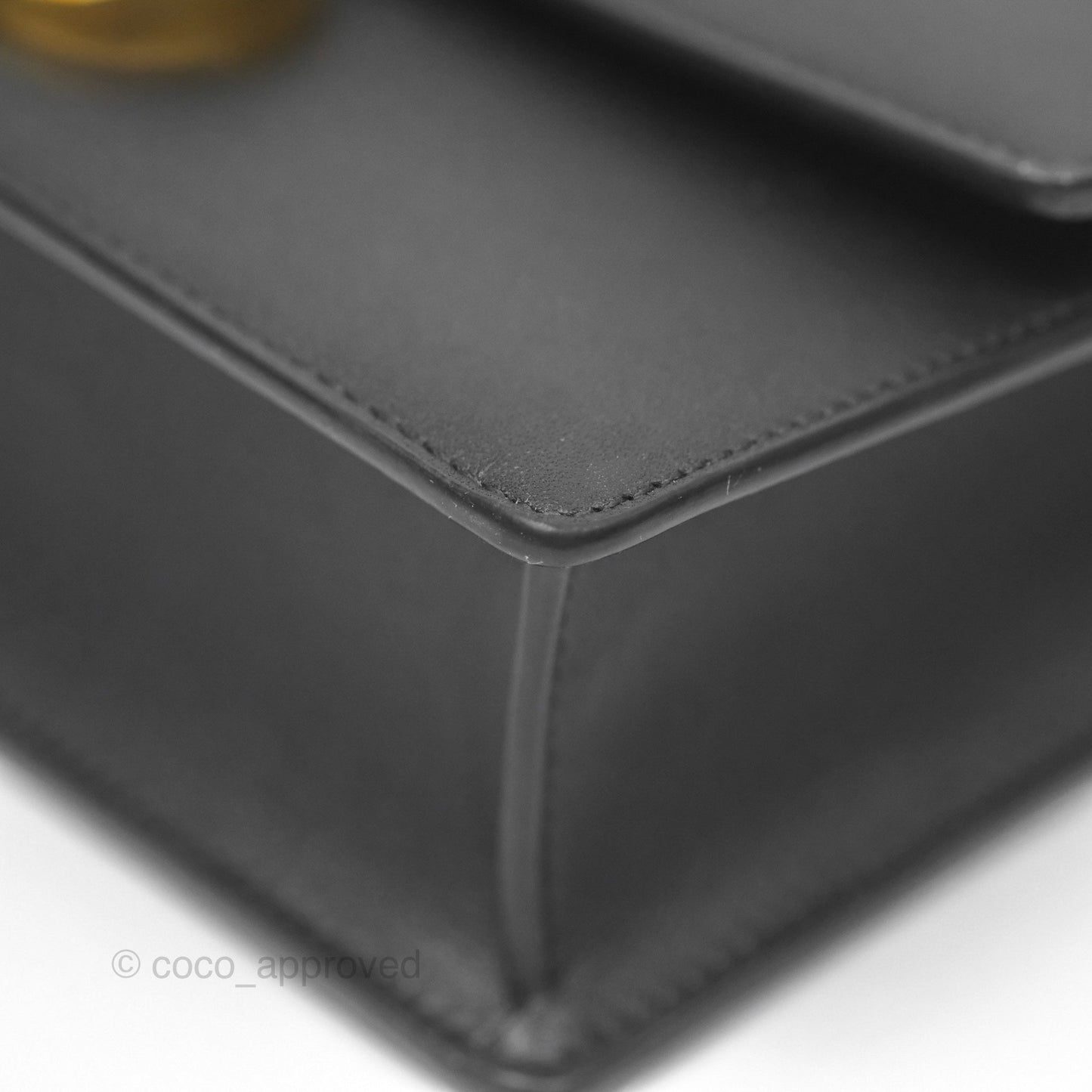 Christian Dior Small 30 Montaigne Bag Black Calfskin Gold Hardware
