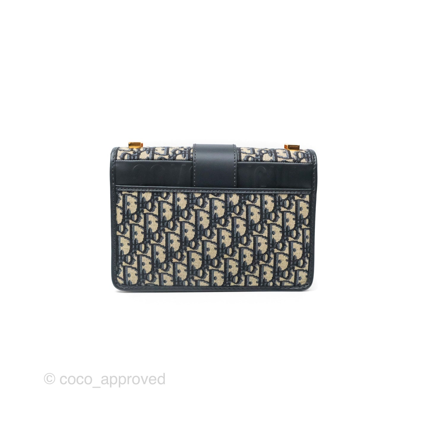 Dior 30 Montaigne Bag Blue Dior Oblique Jacquard