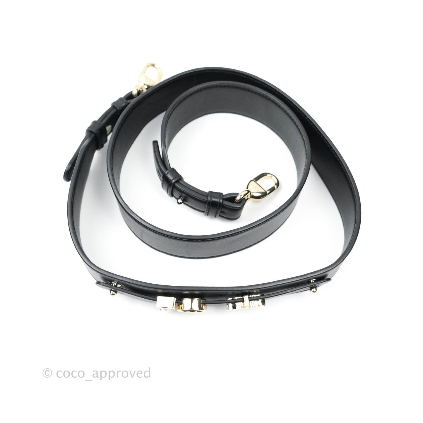 Christian Dior Lambskin My ABCDior Lady Dior Black Gold Hardware