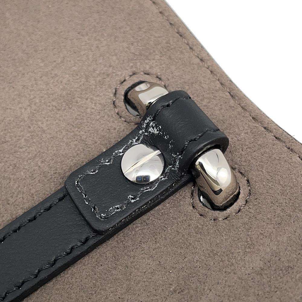 FENDI Canayef 2way Shoulder Bag Black 8BT284 Leather