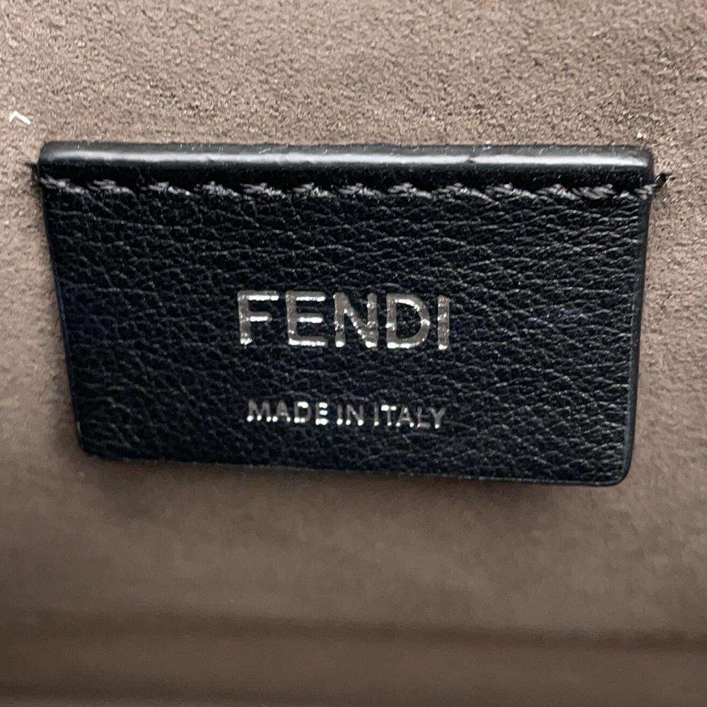 FENDI Canayef 2way Shoulder Bag Black 8BT284 Leather