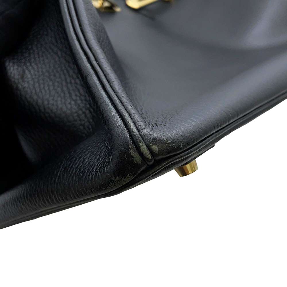 HERMES Birkin Black Ardennes Leather Size 40