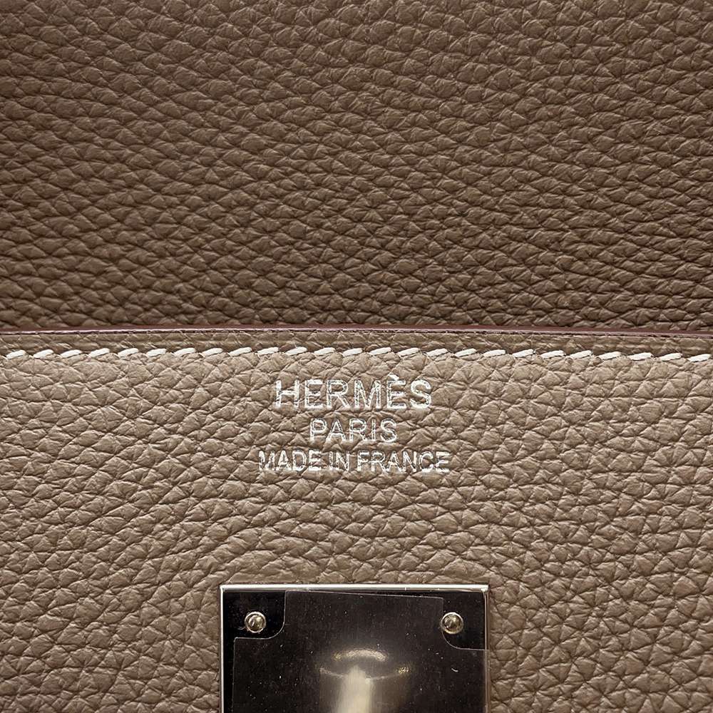 HERMES Birkin Etoupe Togo Leather Size 40