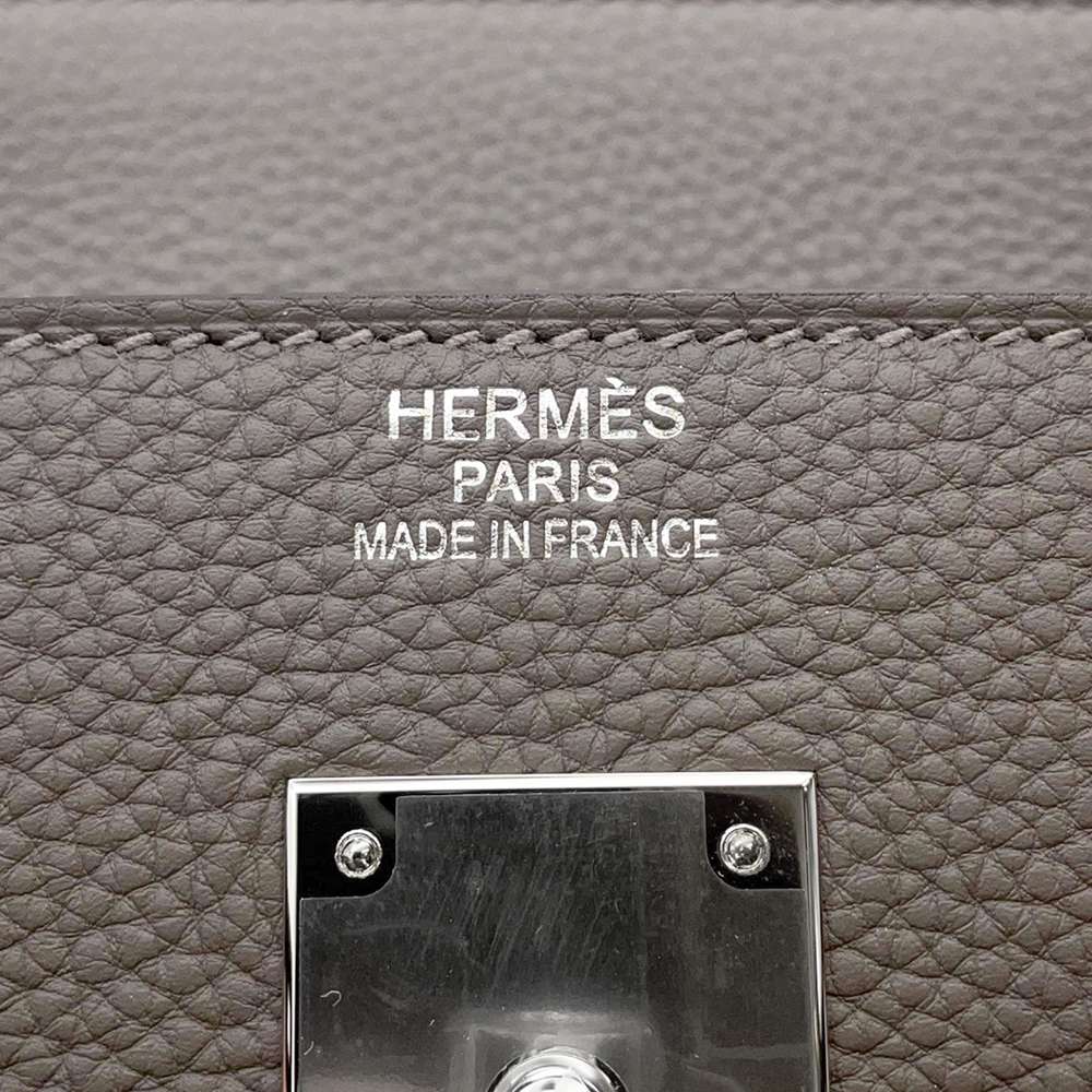 HERMES Birkin Gris Meyer Togo Leather Size 40