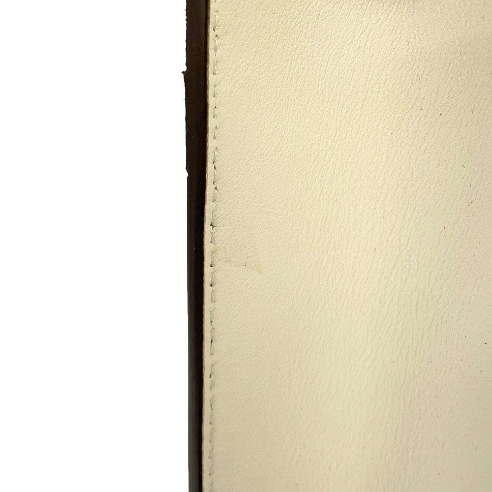 FENDI Peekaboo ISeeU Antonio Lopez White/Brown/Beige 8BN321 Leather suede Size Medium