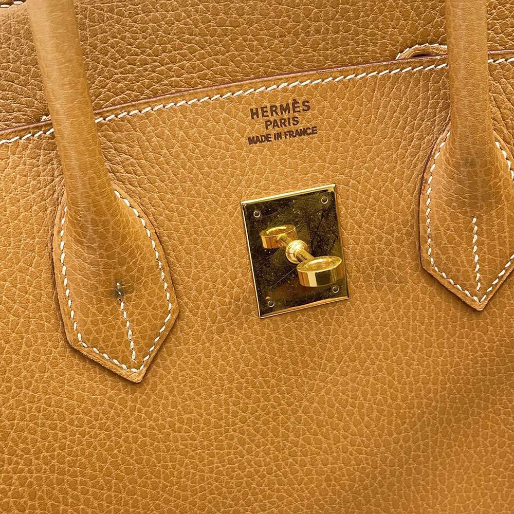 HERMES Birkin Natural Ardennes Leather Size 35