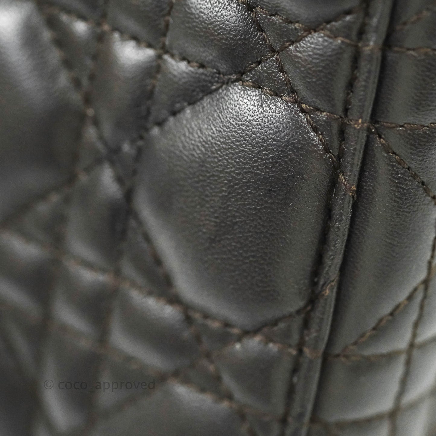 Christian Dior Lambskin My ABCDior Lady Dior Dark Grey Gold Hardware