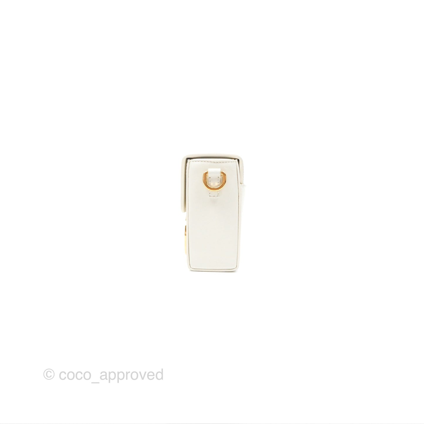 Christian Dior 30 Montaigne Box Bag White Calfskin