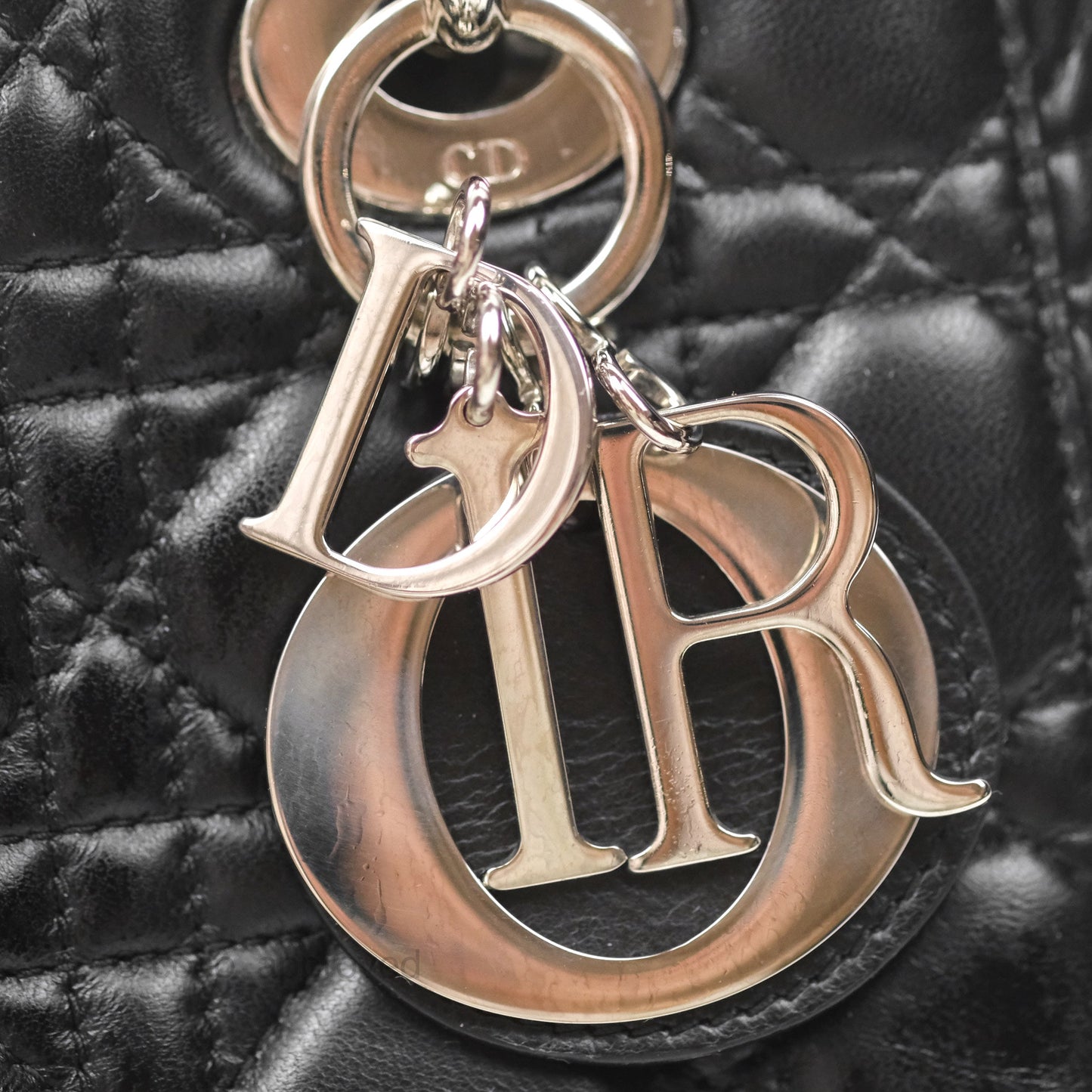 Christian Dior My ABCDior Lady Dior Black Lambskin Silver Hardware