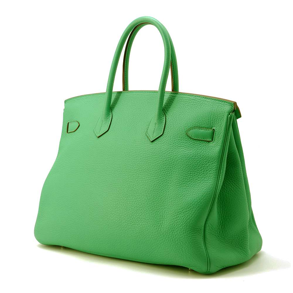 HERMES Birkin Bamboo Taurillon Clemence Size 35