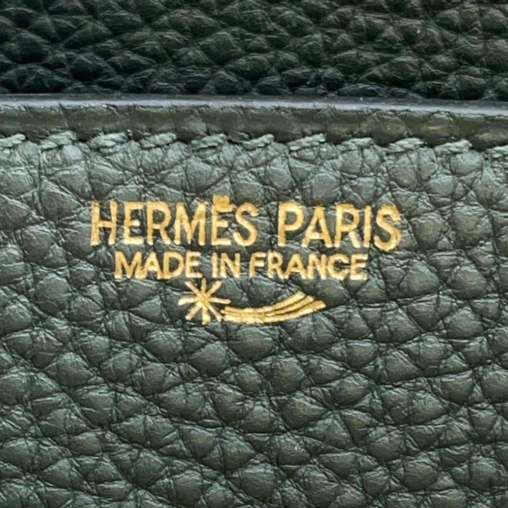 HERMES Birkin Star Mark Vert Fonce/Gold Togo Leather Size 35