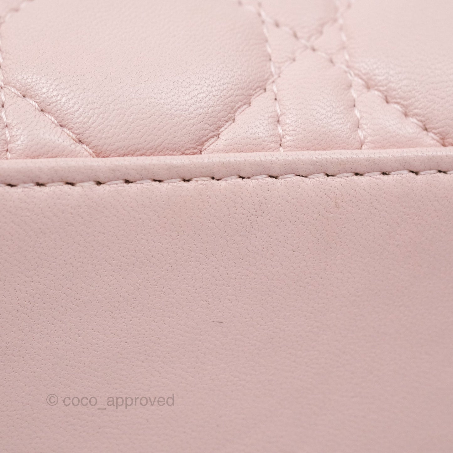 Christian Dior Medium Lady Dior Pink Lambskin Gold Hardware