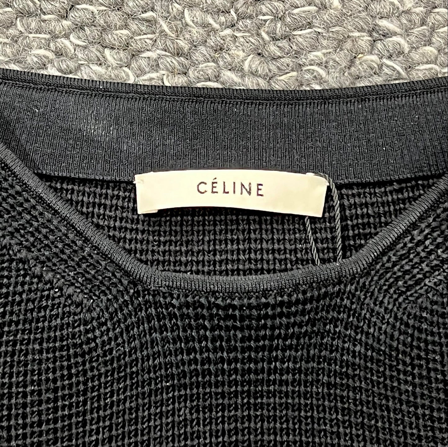 Celine in Cotton and Viscose Collar Sweater