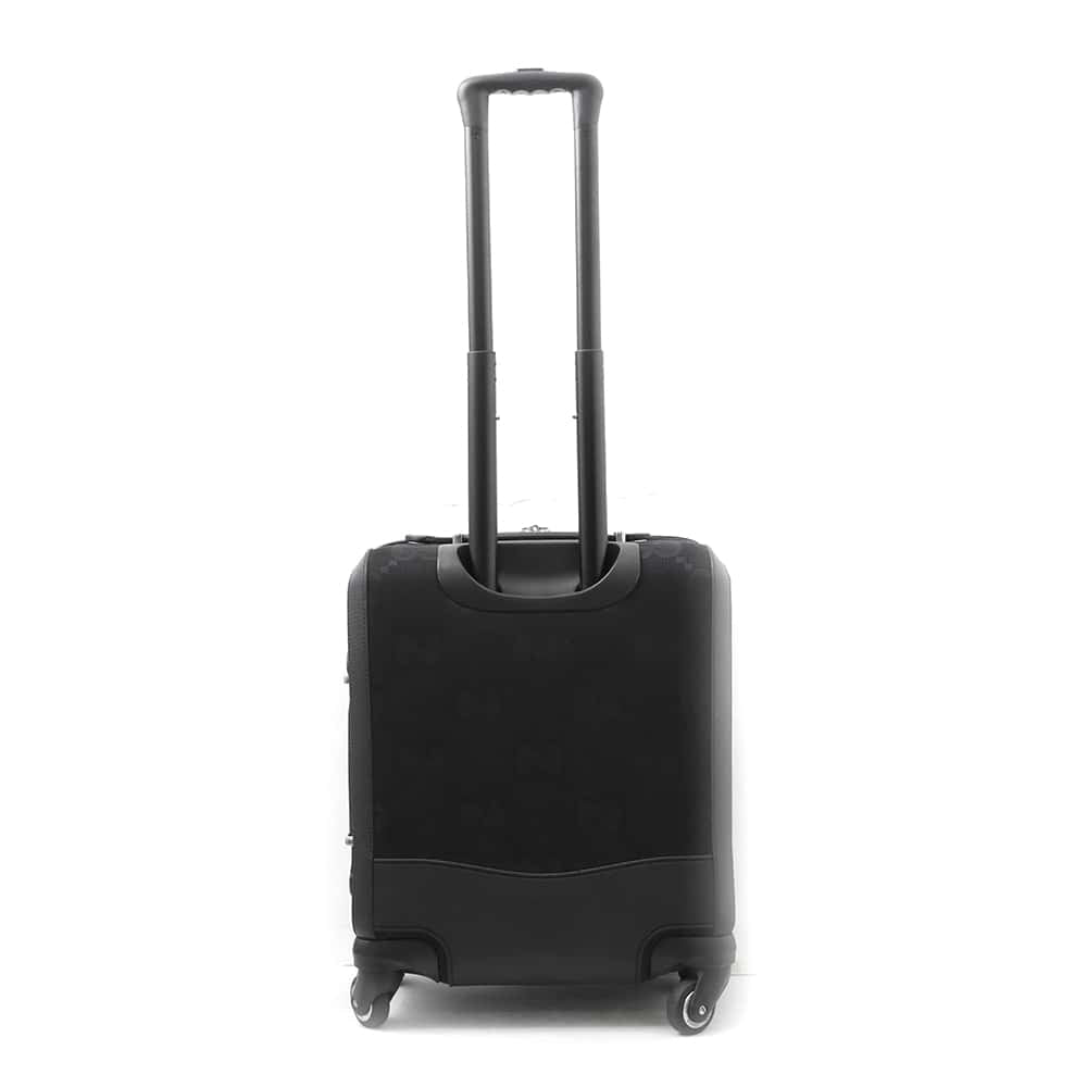 GUCCI Jumbo GG Small Cabin Trolley Bag Black 451003 Canvas Leather