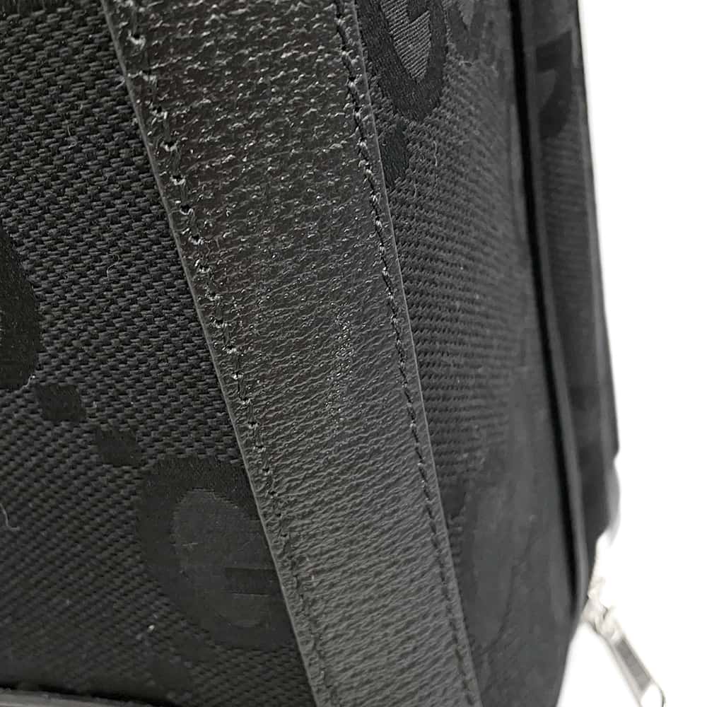 GUCCI Jumbo GG Small Cabin Trolley Bag Black 451003 Canvas Leather