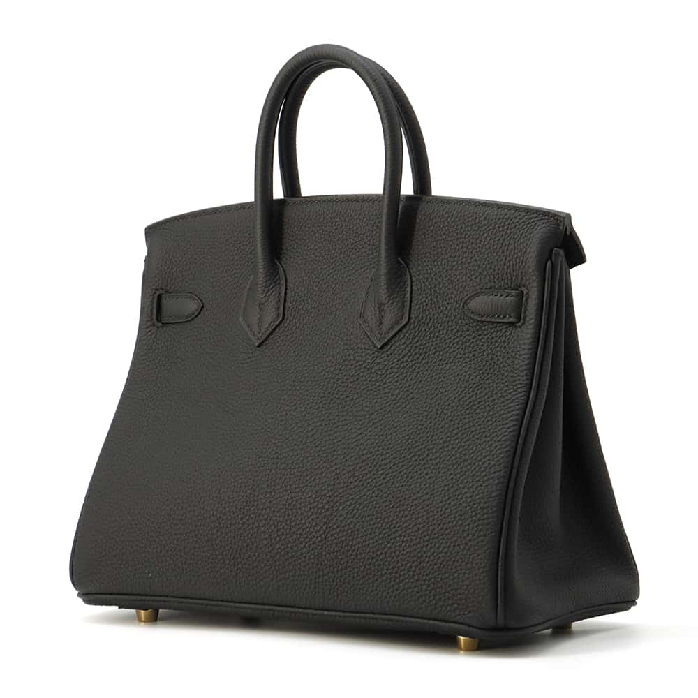 HERMES Birkin Black Togo Leather Size 25