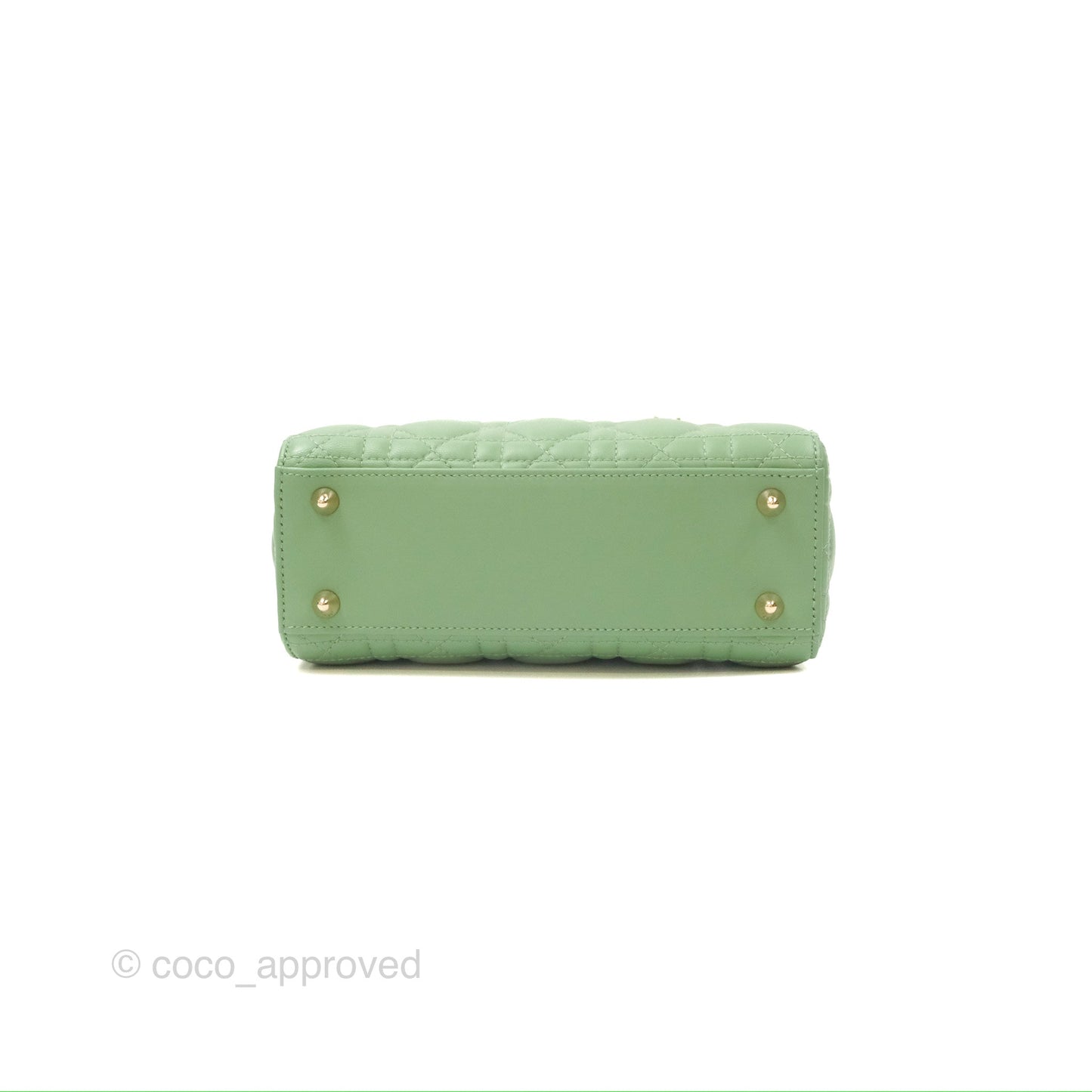 Christian Dior My ABCDior Lady Dior Avocado Green Lambskin Gold Hardware